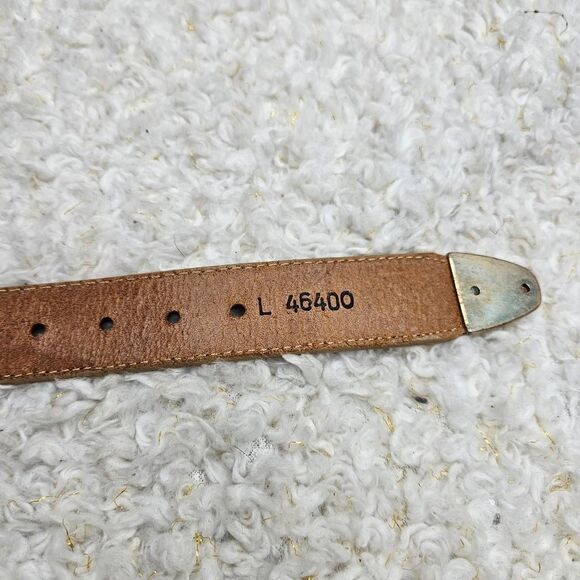 Brighton Vintage Multi-color Leather‎ Belt with Conchos sz Large main image 7